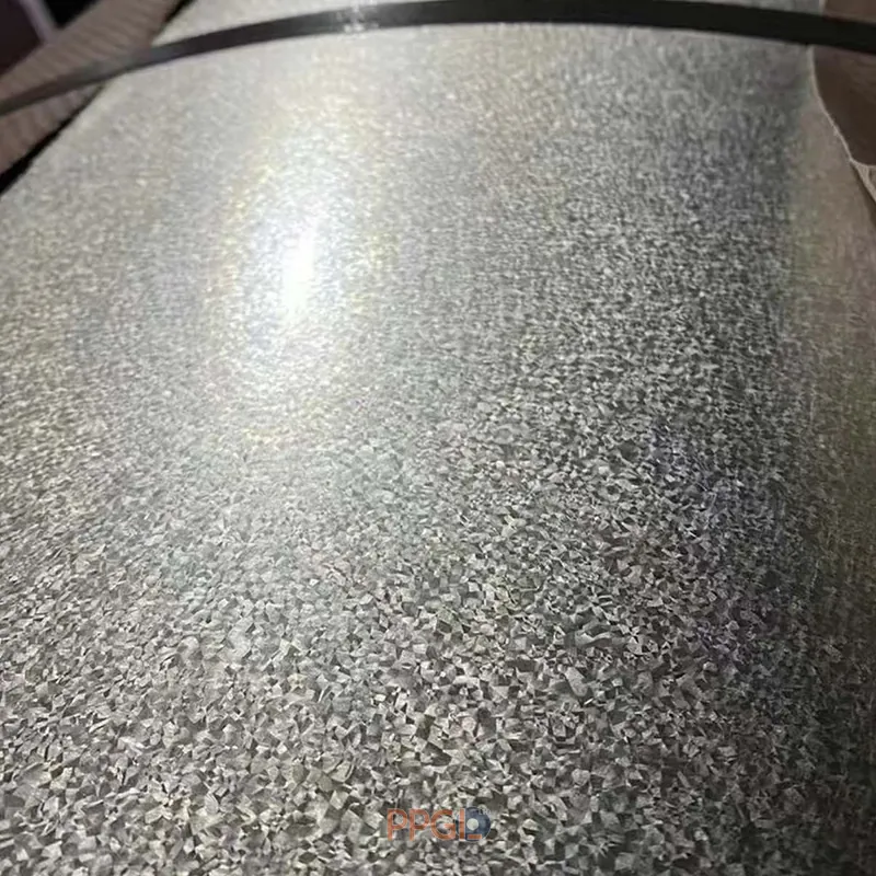 Prime 55% Galvalume Steel Coil with classic spangle surface