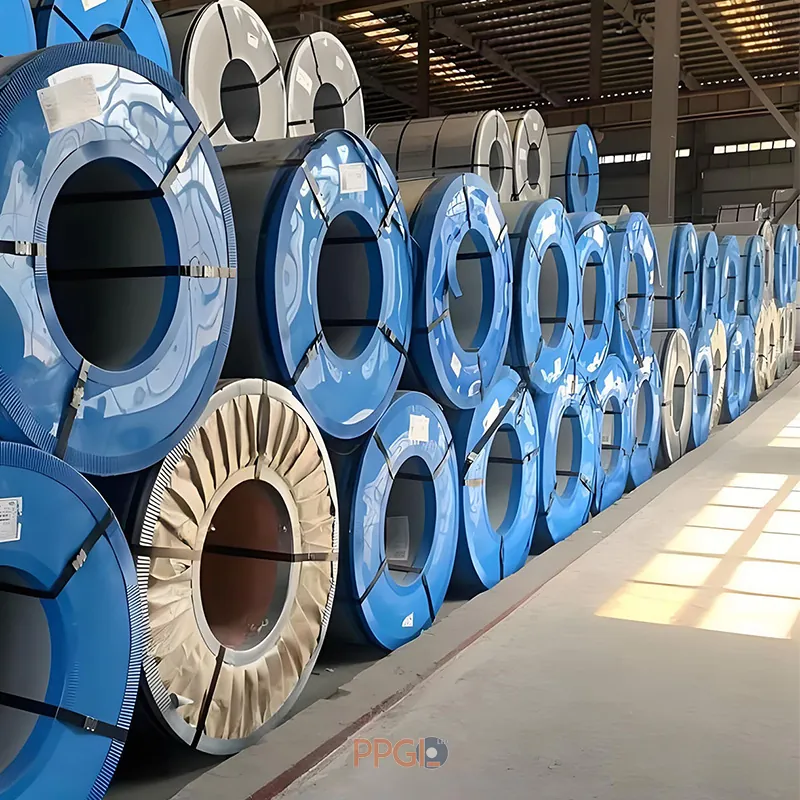 PPGI.LTD professional seaworthy packing for steel coils, ensuring safe international shipping.
