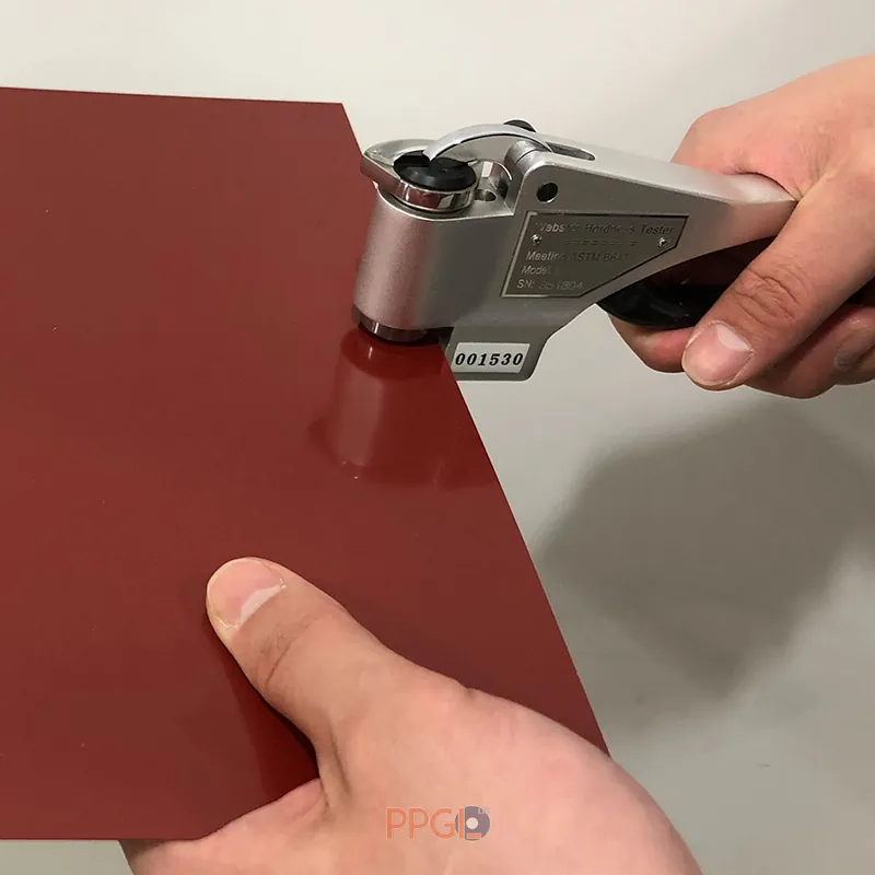 Precision magnetic thickness gauge measuring paint layer on printed ppgi sheet