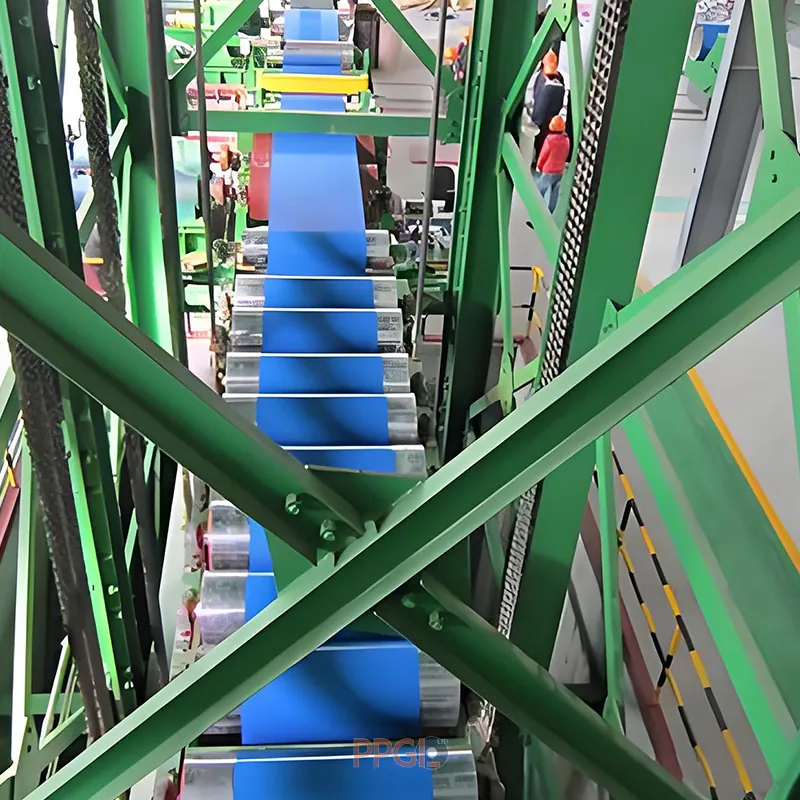 Continuous color coating production line machine for printed ppgi steel coils