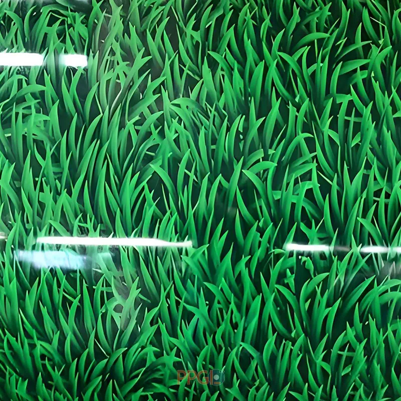 High definition green grass pattern printed steel sheet texture