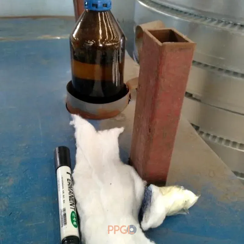 MEK rub test for paint curing quality