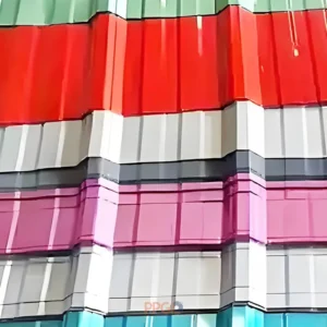 Prepainted galvanized steel trapezoidal roofing sheets in bright colors
