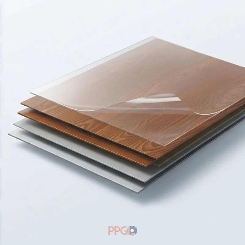 PCM and VCM appliance steel coating layer structure