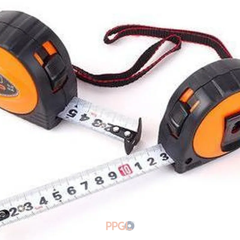 Measuring the width of a slit steel coil