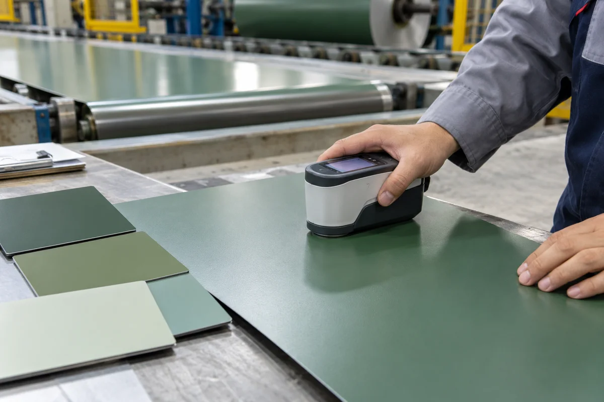 Factory inspection for prepainted steel sheet for Guinea