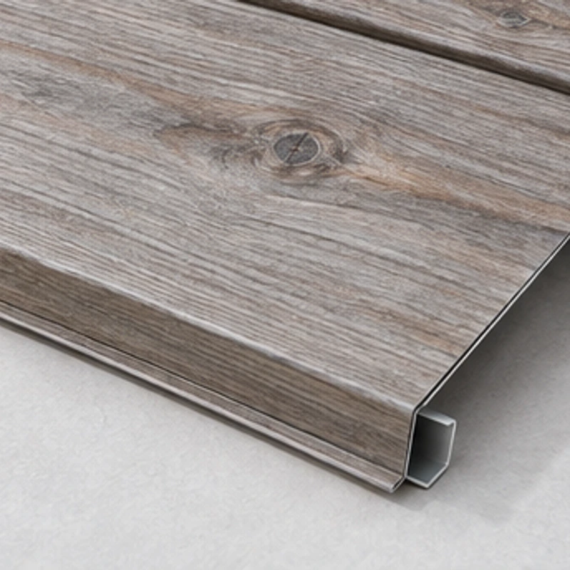 Illustrated Matt Cedar color-coated steel finish direction