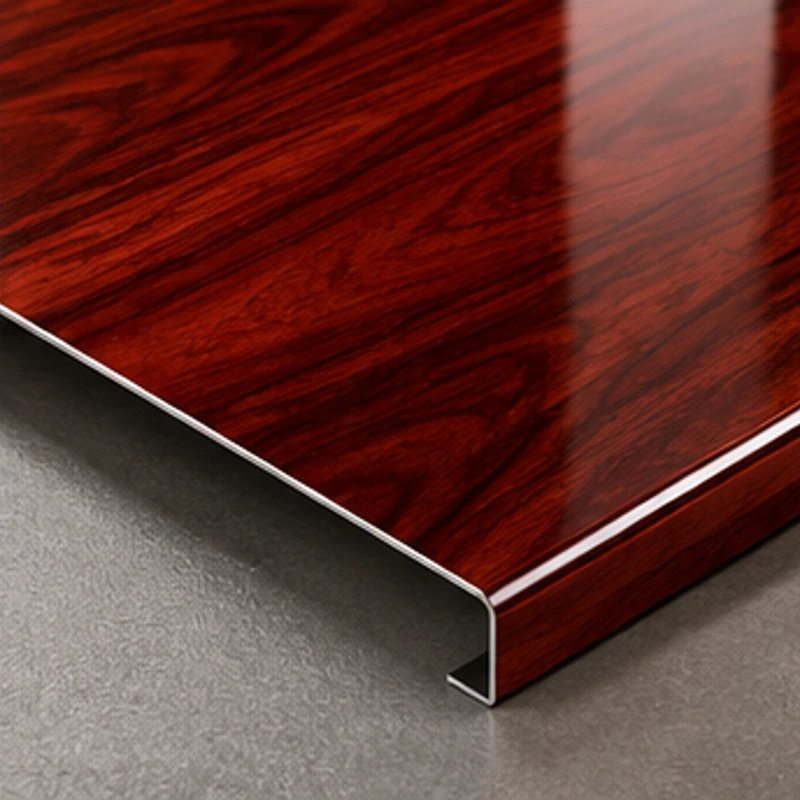 Illustrated Custom Sample color-coated steel finish direction