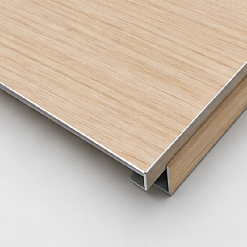 Illustrated Natural Oak color-coated steel finish direction