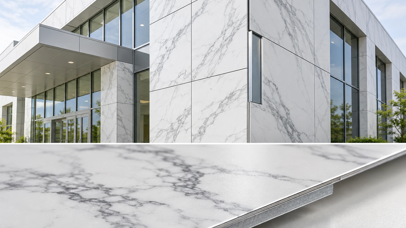marble pattern prepainted galvalume steel coil application illustration